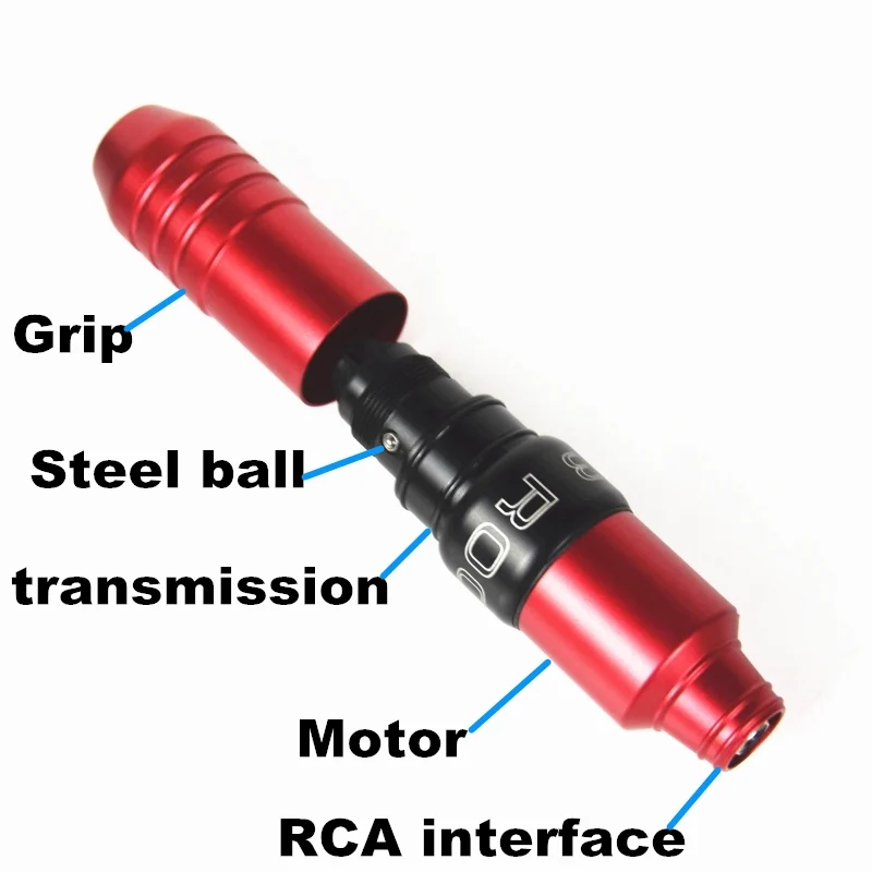New Rocket-V3 Rotary Tattoo Machine Pen Swiss Motor Strong Quiet With Aurora- LCD Digtal Power Cartridge Needle Kit | Красота и