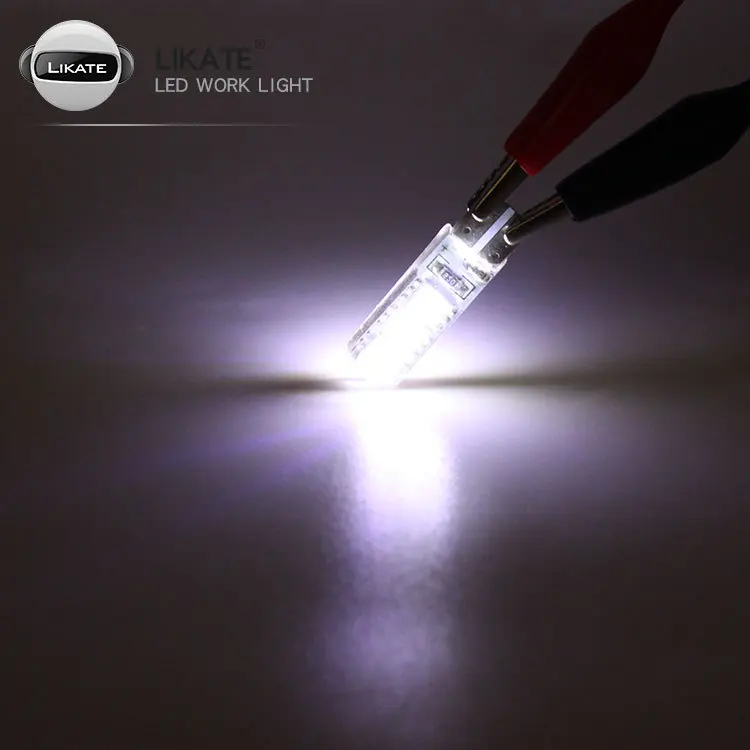 

LKT Automobile LED Bulb T10 5050 6smd Side Lamp Trunk Lamp License Plate Lamp Silicone Highlight