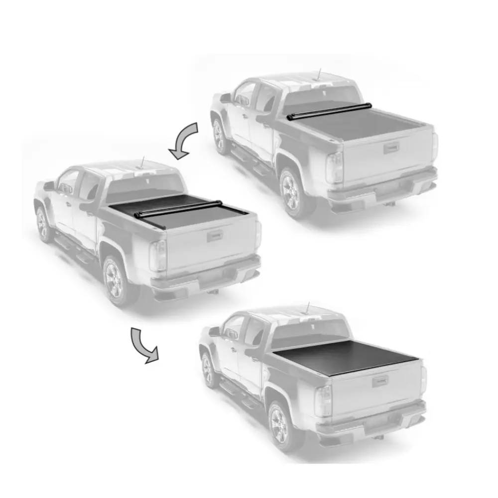 Крышка рулонная тент кузова пикапа для Ssang Yong Actyon Sports 2006-2012 виниловая DELUXAUTO серия SR