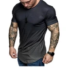 Мужская футболка с коротким рукавом и круглым вырезом, 2021