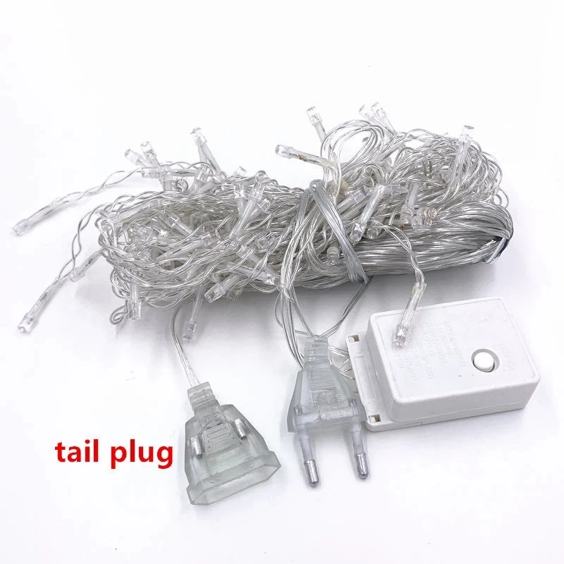 

outdoor decoration 5m Droop 0.4-0.6m curtain icicle led string lights 220V/110V garden xmas luminaria garland decorative lights