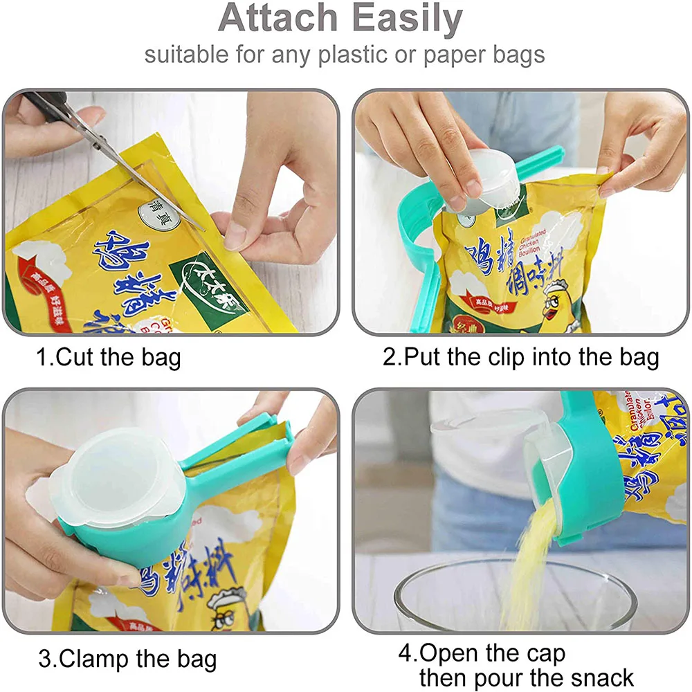 2 шт. многофункциональные пластиковые зажимы для упаковки продуктов | Дом и сад