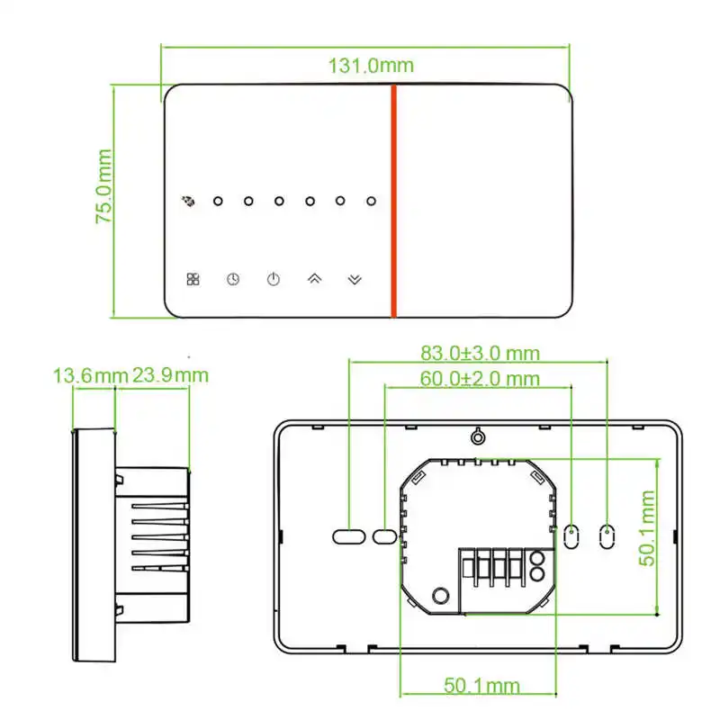 Умный ЖК-термостат программируемый экологически чистый бытовой Термостат котла