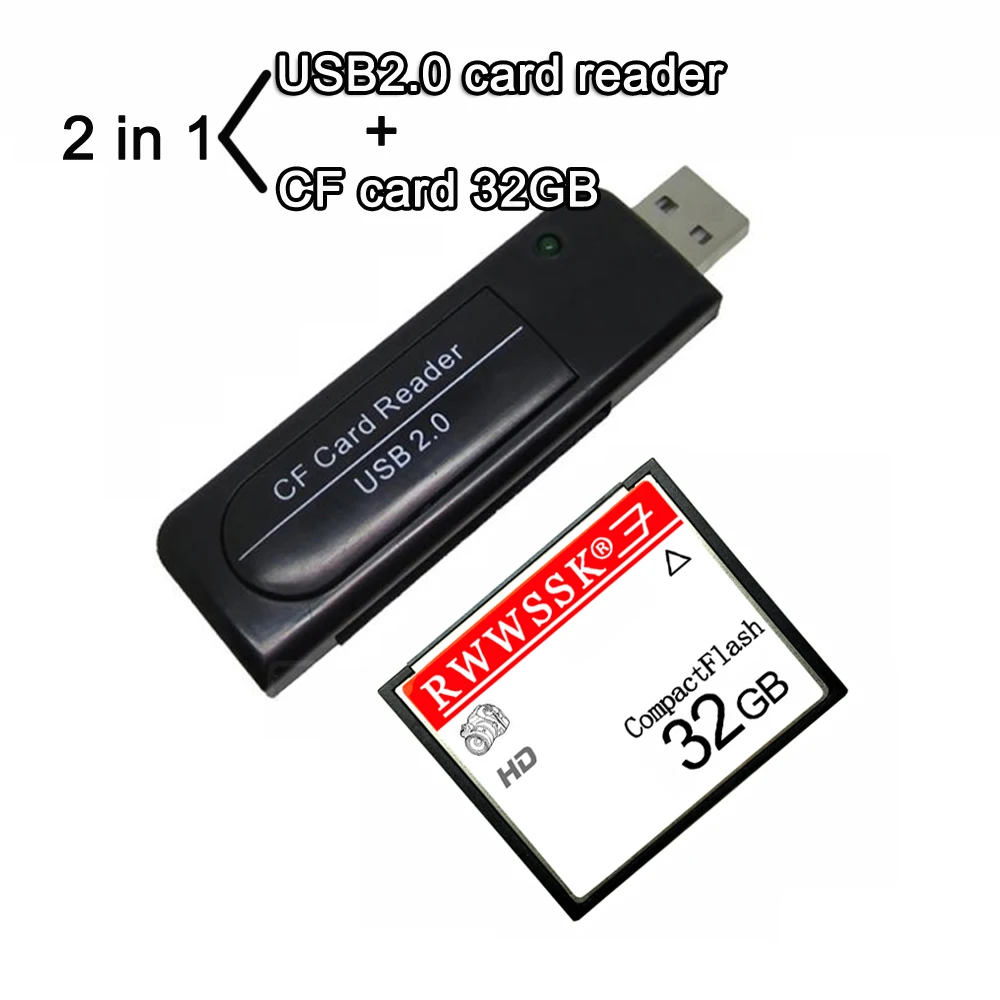 Оригинальный совместимый A + Compact Flash cf USB2.0 кард ридер CF карта 128 МБ 256 1 Гб 2 4 ГБ 8 16 32 64