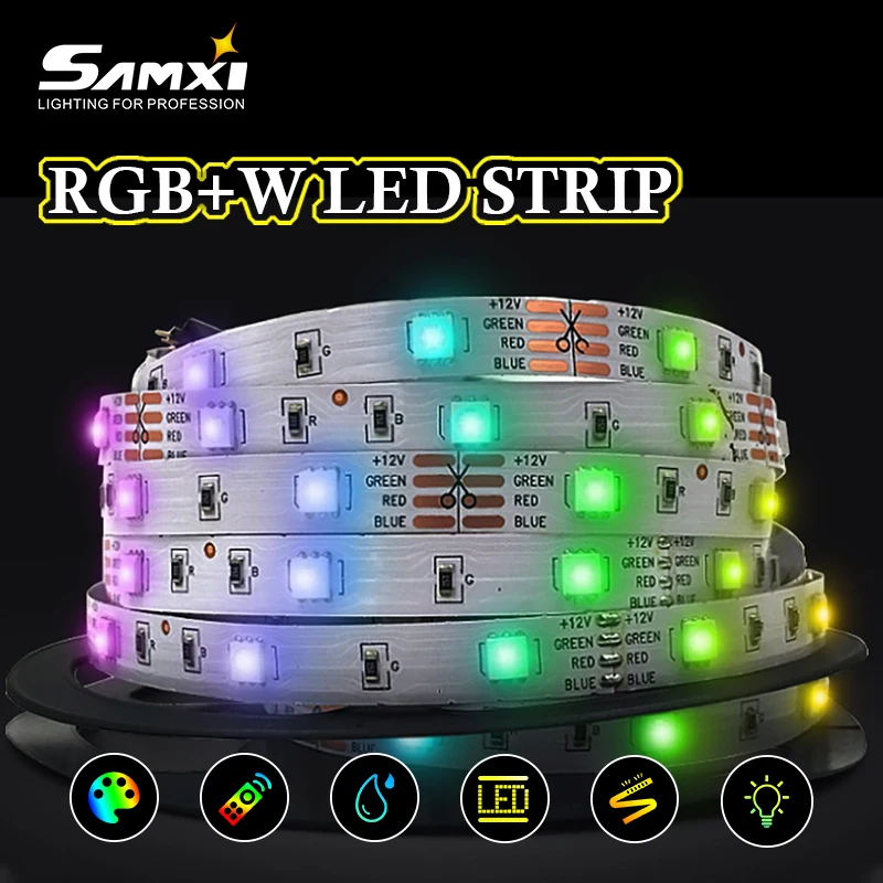 RGBW 5050 12V Светодиодная лента 5M/300LED 10M/600LED RGB + белый светильник гибкий