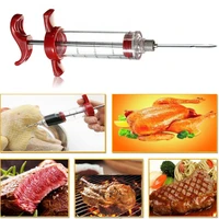 stainless steel needles spice syringe set food grade pp bbq meat flavor injector kitchen sauce marinade syringe accessory