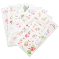 10packslot kawaii fresh flamingo diary label stickers planner decoration scrapbooking diy sticker stationery wholesale