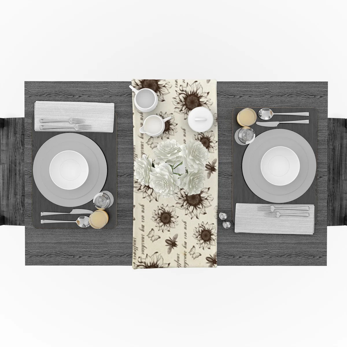 Современные скатерти в стиле ретро креативная настольная дорожка с подсолнухами