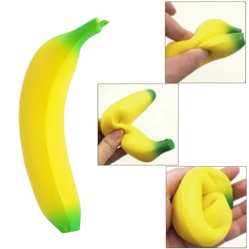 

Slow Rising Squeeze Banana Jumbo Cream Scented Reliever Stress Kids Toy Gift New