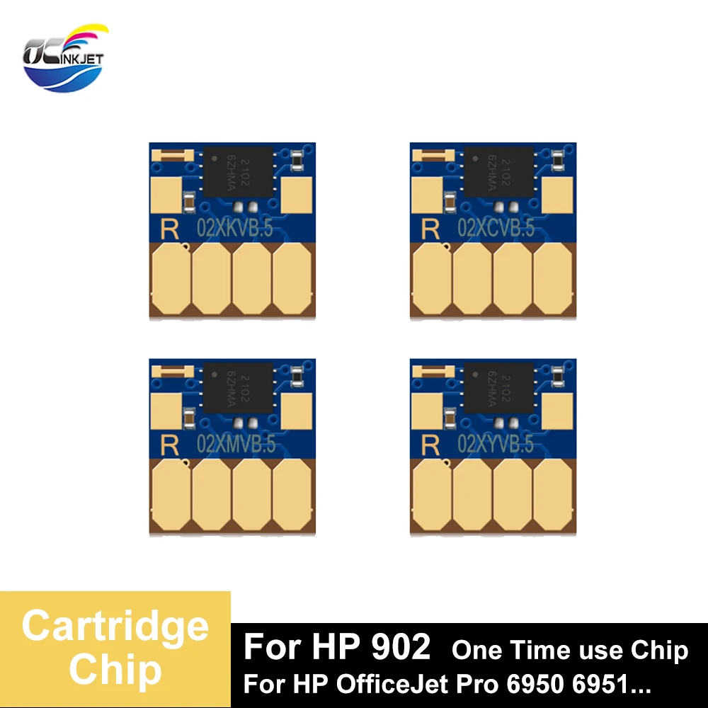 OCINKJET для картриджей HP 902 чип картриджа 902XL фотосессия принтера OfficeJet Pro 6954 6960 6962 6968