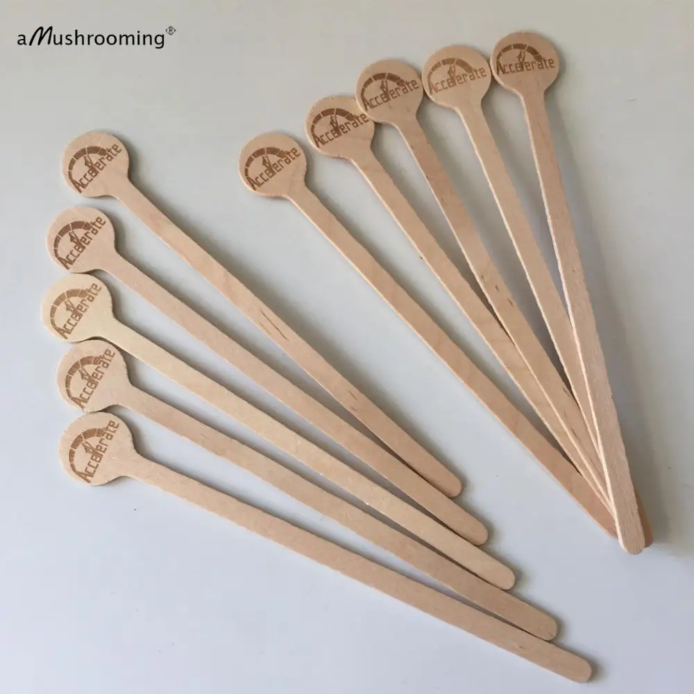 100 шт. персонализированные палочки для напитков мелких на заказ настольные знаки