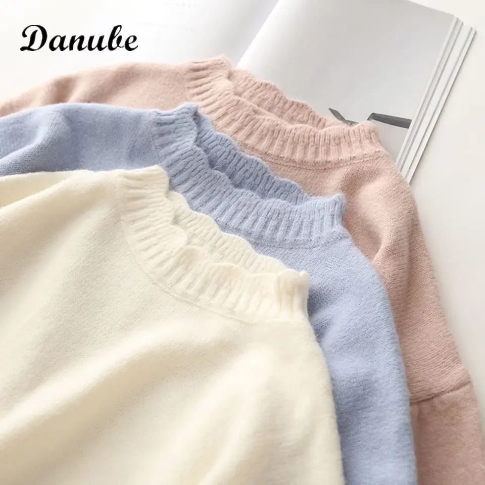 

Basic Cashmere Sweater Female Autumn Winter Loose Warm Knitted Pullovers Women Clothing Casual Long Sleeve Soft Knitwear Jumpers