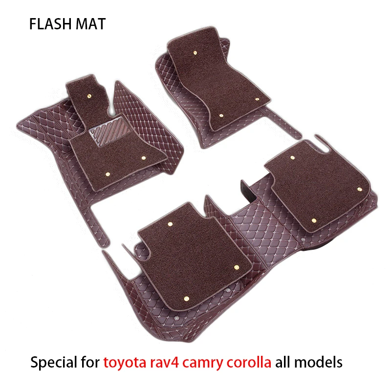 

Double car floor mat for toyota rav4 2019 2020 car accessories carpet