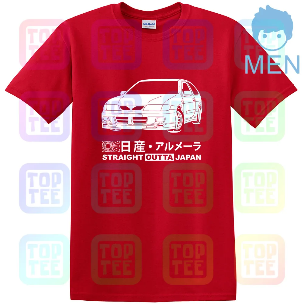 Красный GT-shirt Nissan Almera 2,0 GTi N15 '98-'00 футболка - Цвет: Красный