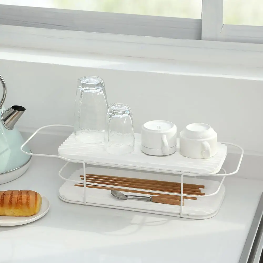 

kitchen Dish drainer Storage Holders organizer for spices egoutoire vaisselle cuisine kitchen utensils plates storages Racks