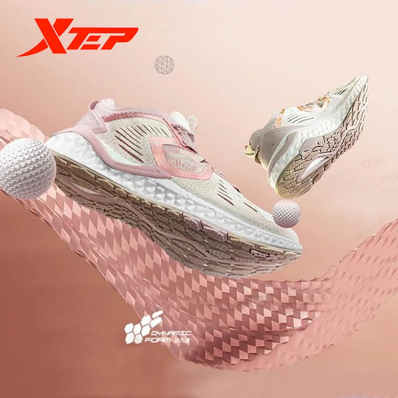 Xtep женская обувь для бега спортивная лето 2019 амортизирующая дышащая