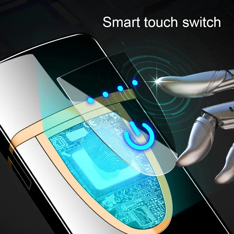 Новая сенсорная Индукционная электронная ультратонкая Зажигалка для сигарет