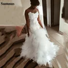 Sumnus Русалка свадебное платье 2021 3D цветочное кружево, аппликация в стиле бохо, свадебные платья принцессы Свадебное платье индивидуальный заказ