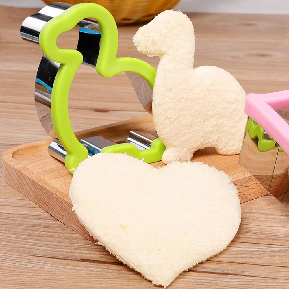 1 шт. сэндвич резак для детей в форме животного динозавра Звезды Сердца Форма