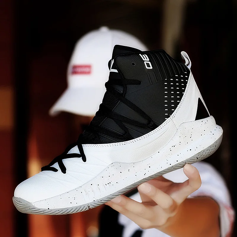 

Мужские баскетбольные ботинки UVRCOS с высоким верхом, боевые, с низом из говядины, космическая кожаная спортивная обувь для студентов, дышащи...