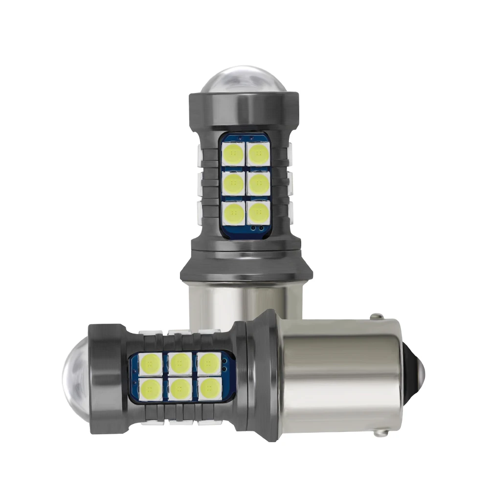 

1 шт., автомобильная светодиодная лампа Canbus 1156 P21W BA15S T15 W6W, 6000 К, 12 В