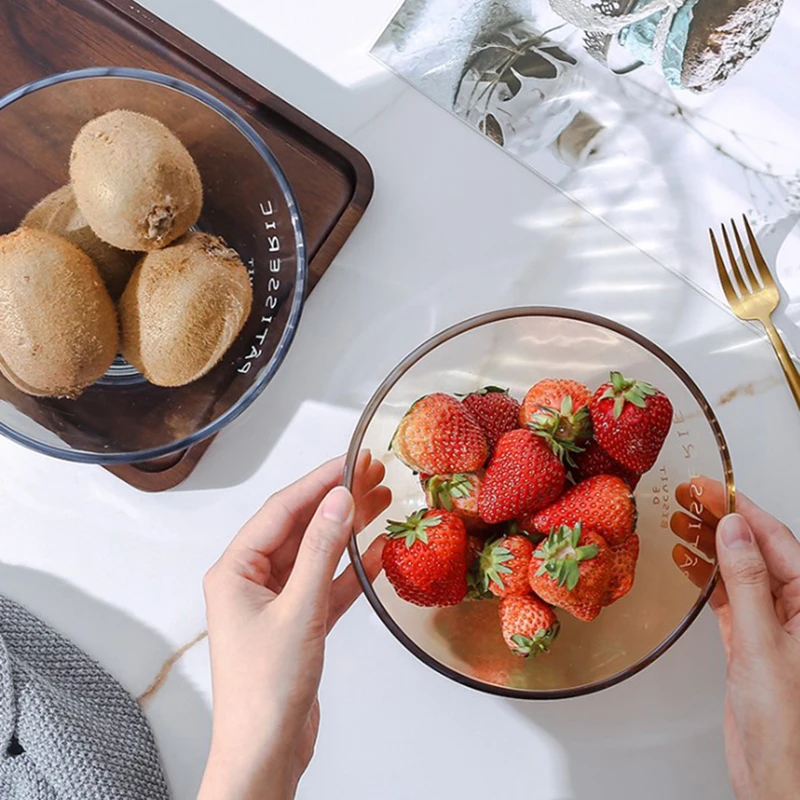 

Household Japanese Simple Salad Bowl Ice Cream Bowl Fruit Bowl Dessert Bowl Glass Bowl