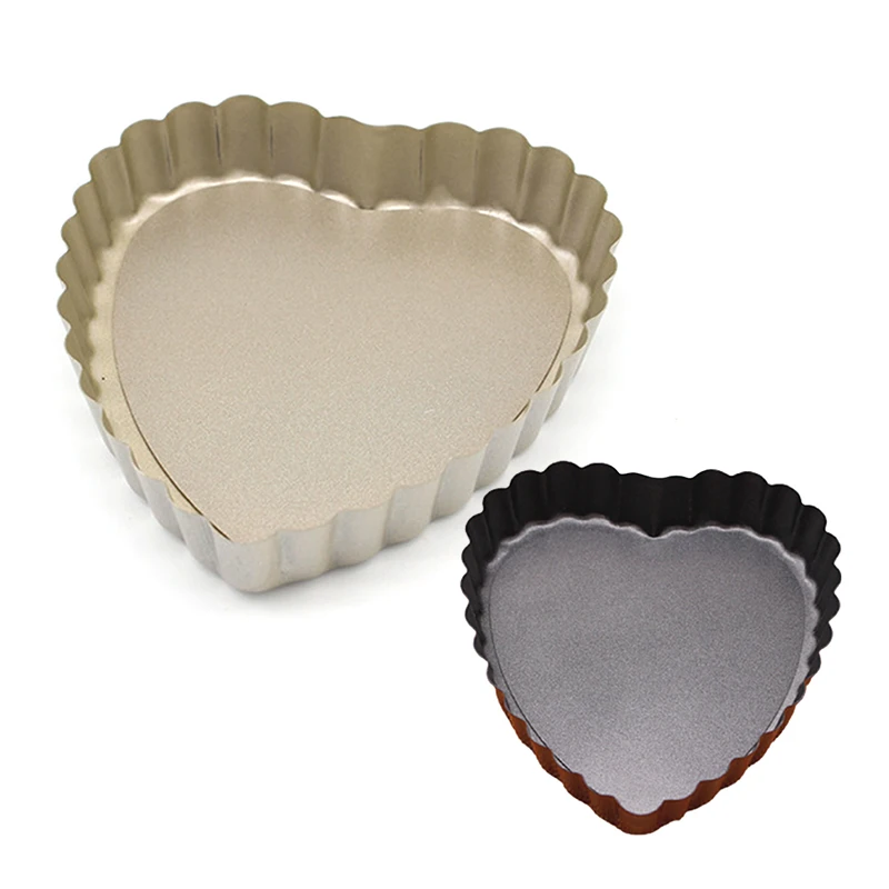 

1Pcs Heart Shape Laced Quiche Pan Nonstick Pie Pan Bakeware With Removable Bottom Easy Release Cake Decor Mould DIY Baking Tools