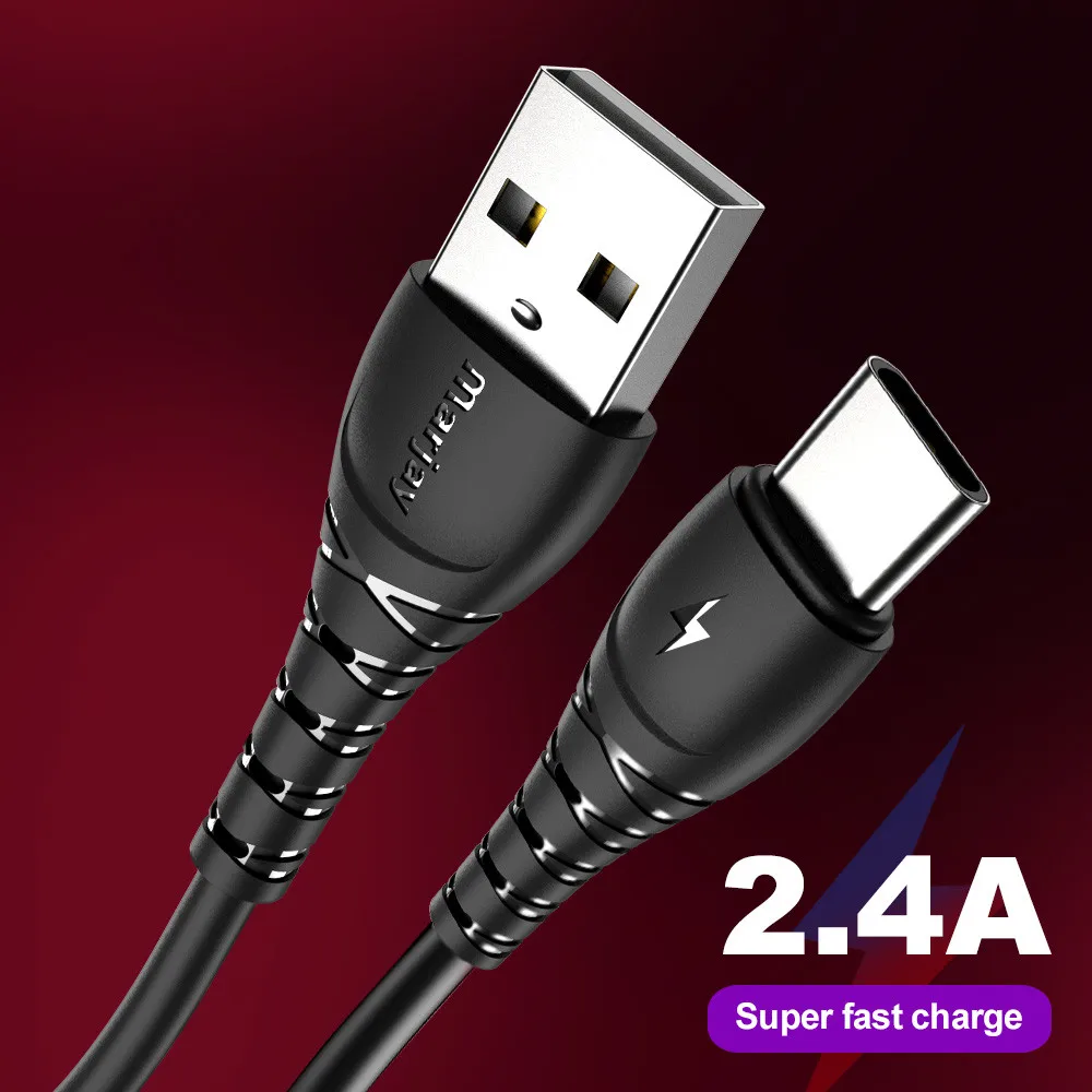 Marjay usb type C кабель для Xiaomi Redmi huawei Быстрая зарядка Шнур мобильного телефона
