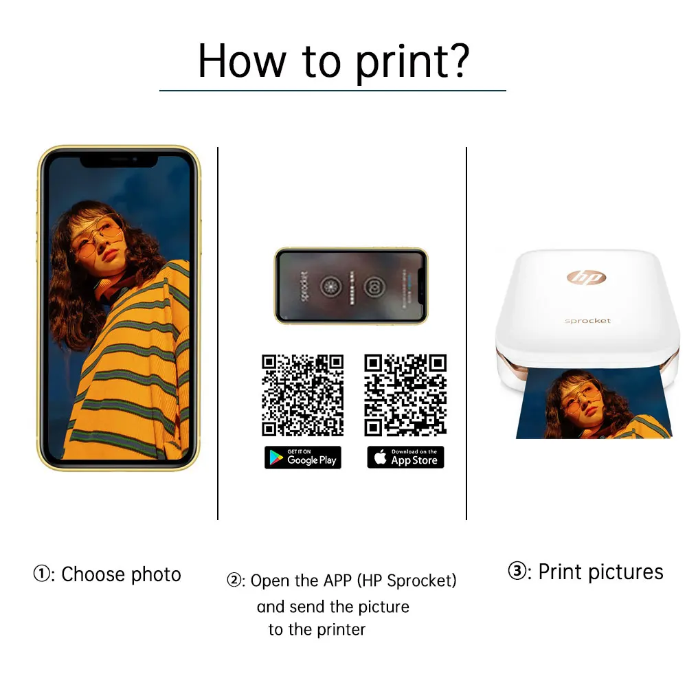 Фотобумага Unismar Zink с липкой подложкой 5 коробок для фотографий HP со звездочками 2x3