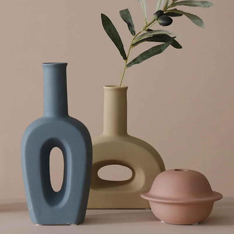 Strongwell скандинавские нестандартные Круглые разноцветные керамические вазы ваза