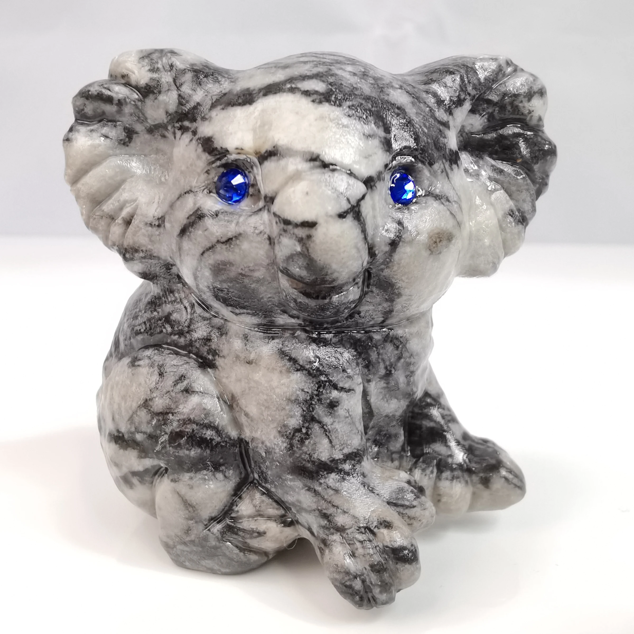 

Koala Natural Stone and Mineral Quartz Rock Crystal Crafts Statue Hand Carved DIY Decorations Cure Gift