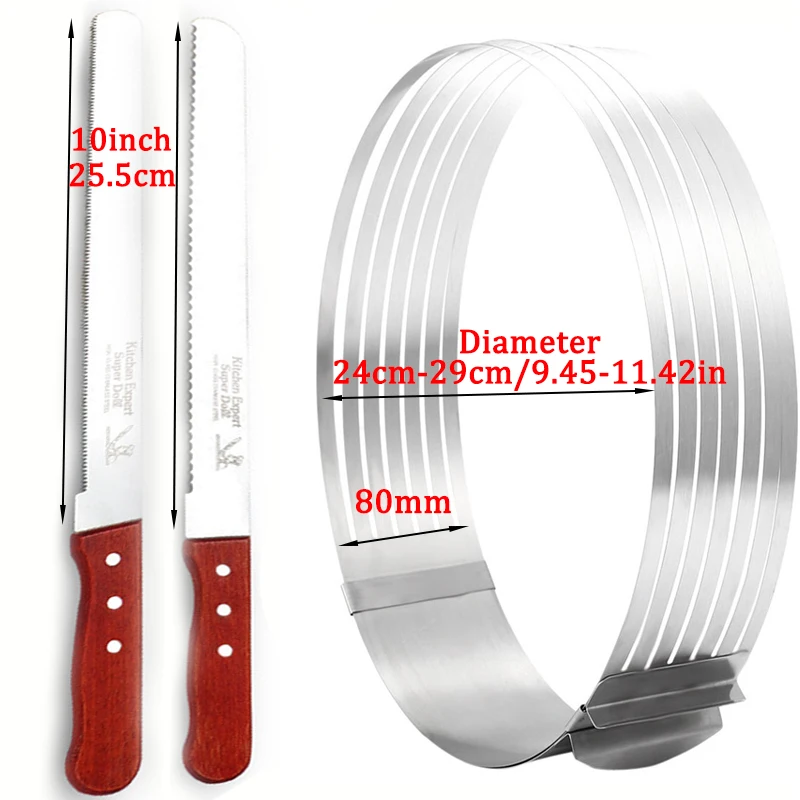 3 шт./компл. нож для разрезания торта слайсер Нержавеющая сталь хлеб торт