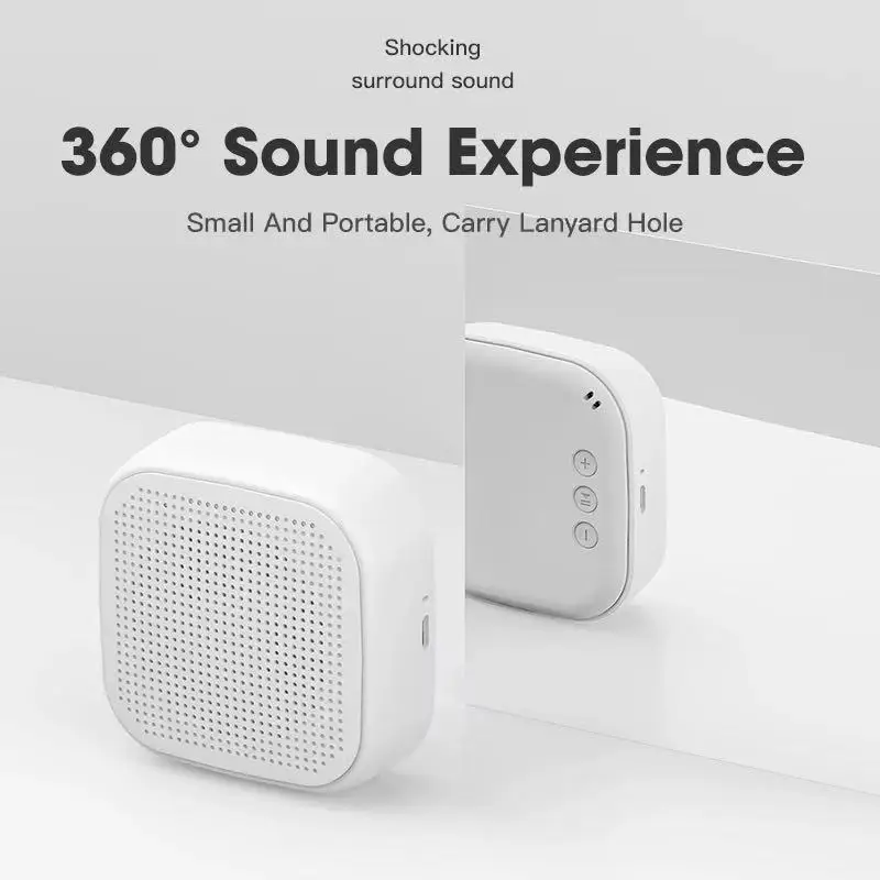 

5.0 wireless bluetooth speaker mini subwoofer outdoor portable small speaker to receive voice prompts and play time 6-12 hours