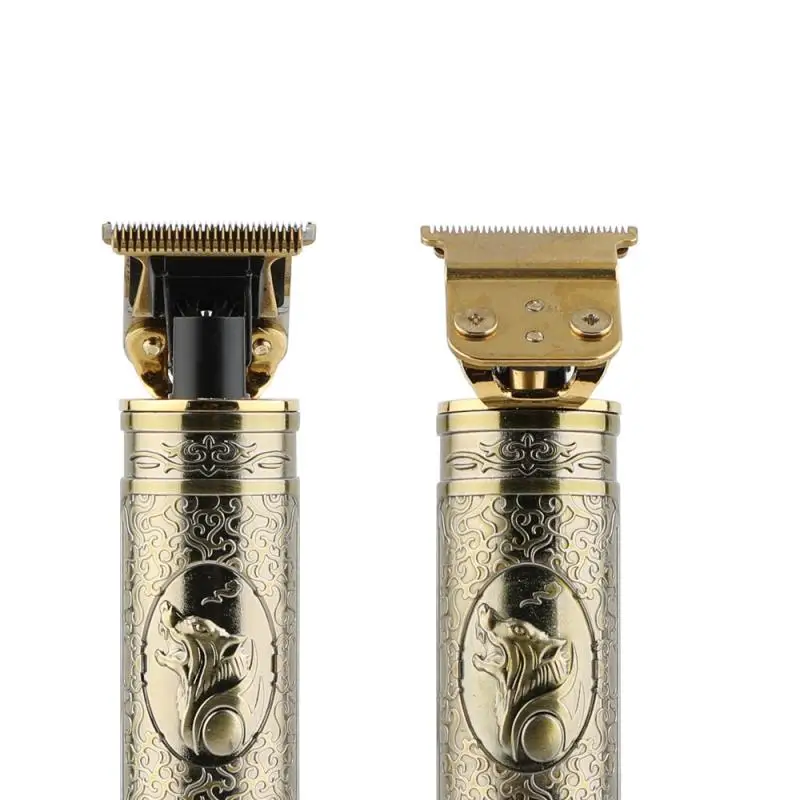 

Wolf Head USB Hair Clipper Waterproof Electric Oil Head Scissor Electric Hair Clipper Carving Hair Salon Dedicated T-Blade Fader