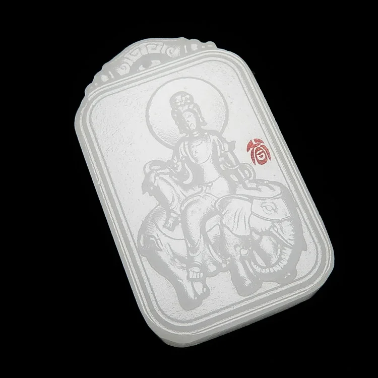 Натуральный Yuguanyin дракон змея патрон Святого кулон человек | Украшения и