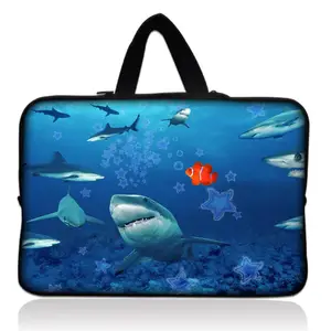 sharks laptop sleeve bag case for macbook pro air dell lenovo asus acer hp computer 11 16 15 13 3 laptops sleeve 14 15 6 cover free global shipping