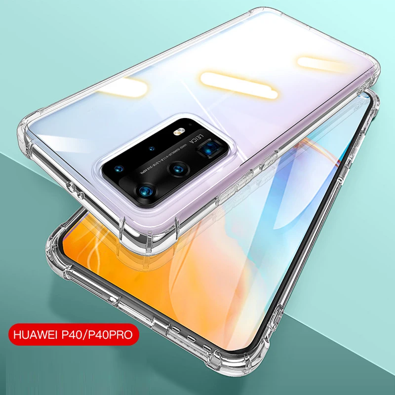 Прозрачный силиконовый чехол для телефона Huawei P40 Lite E 5G P30 P20 Pro Y9S Y9A Y8S Y8P Y7P Y6P Y5P Honor 10X