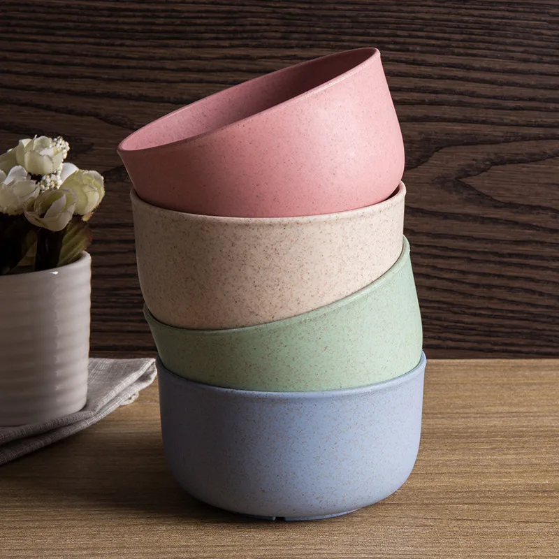 Модная пшеничная соломенная чаша креативная Экологически чистая пластиковая