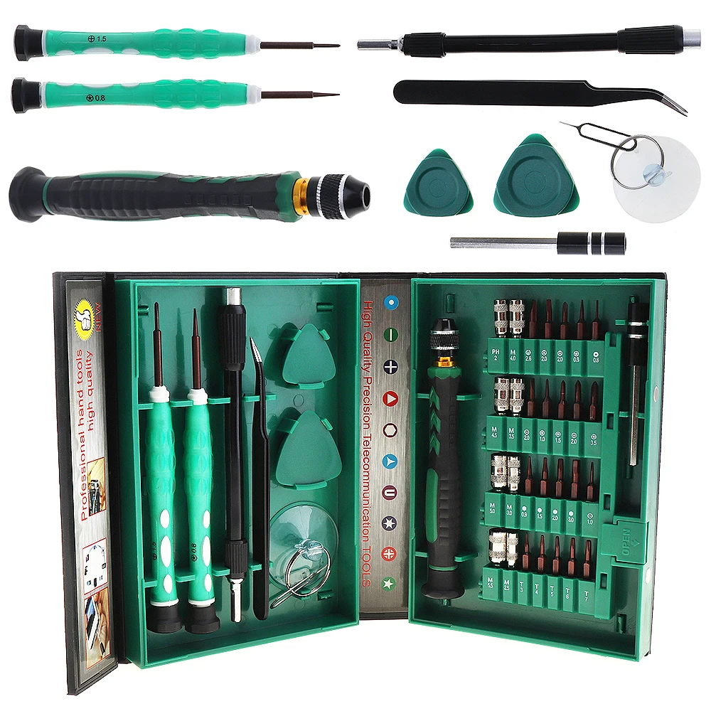 

Multifunction 38 in 1 Precision Screwdriver Set with Disassemble Tool and Storage Box for Mobile Phone Laptop Repairing Tool