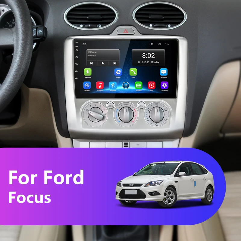 Jansite 9 &quotАвтомобильный мультимедийный плеер для Ford Focus камера заднего вида TPMS