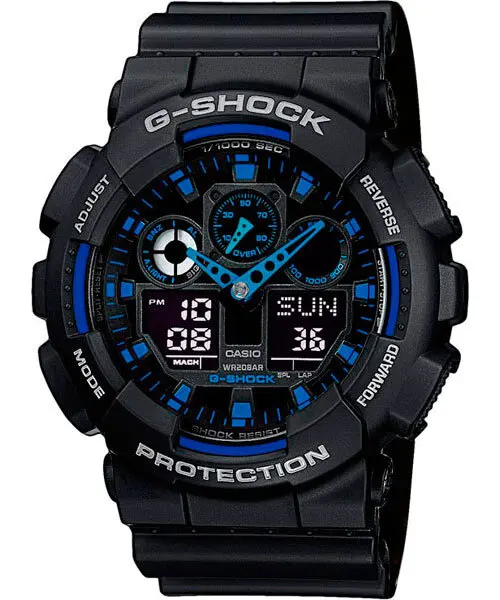 Японские наручные часы Casio G-SHOCK GA-100-1A2 |