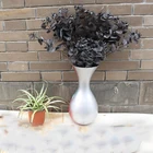 Черный Искусственные листья большой лист эвкалипта стена Материал декоративные белые Искусственные растения для магазинов и домашнего использования сад вечерние Декор