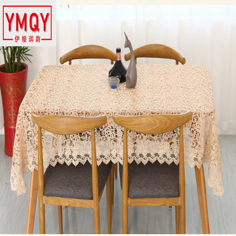YMQY Proud Light кофейная вышитая скатерть Европейская кружевная чайная домашний декор