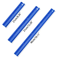 x37e 203045cm l type cutting ruler aluminum alloy metal craft safety ruler measurement drafting tool measuring tool blue