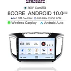 Автомобильный радиоприемник 4G Carplay Android 10,0 для Hyundai Creta IX25 2015 - 2019 360 панорамная камера Автомобильный мультимедийный видеоплеер GPS аудио