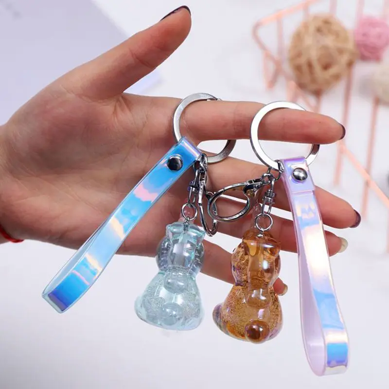 Милый Единорог из горного хрусталя брелок блестящий для ключей сумка Подвеска