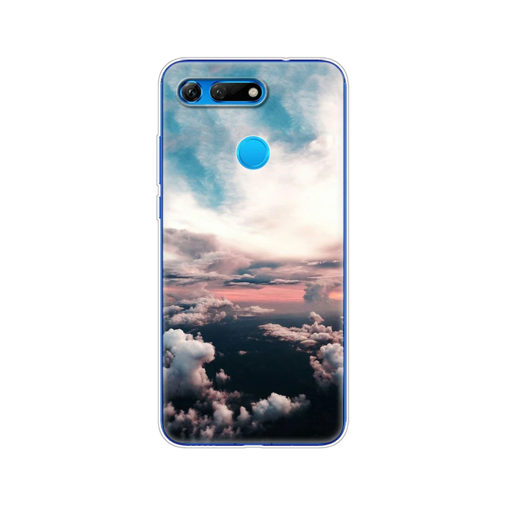 Чехол из ТПУ для Huawei Honor View 20 V20 мягкая задняя крышка силиконовый защитный чехол