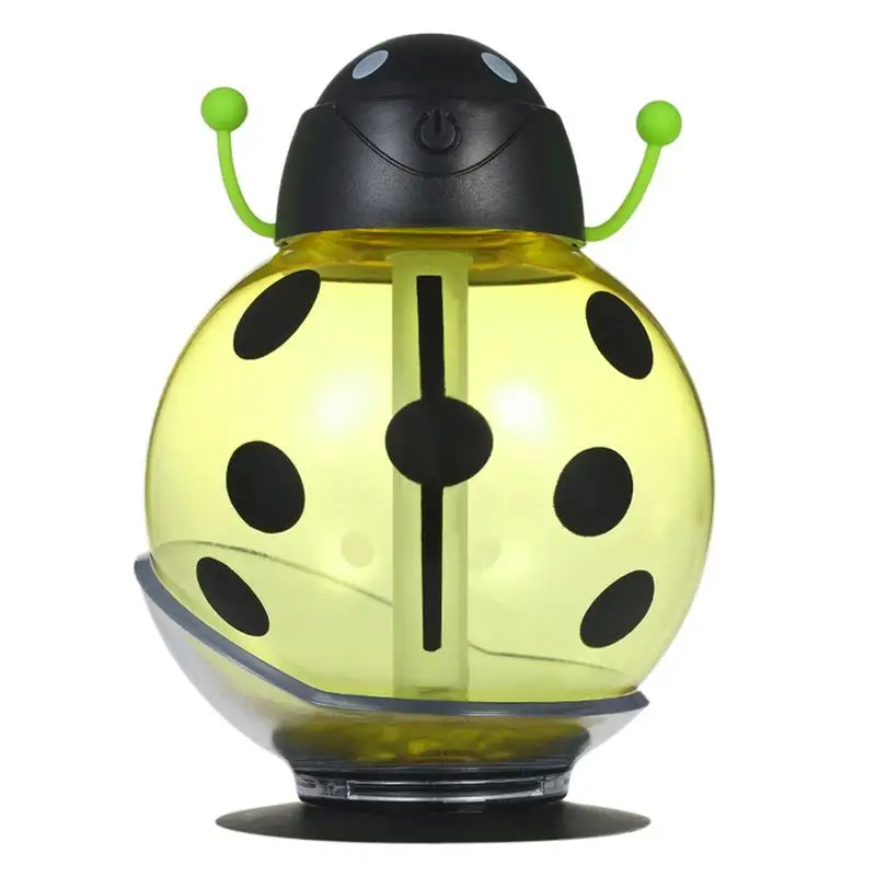 Цвет: желтый Ejoai Beetle увлажнитель USB Увлажнитель Арома диффузор Ароматерапия Эфирные масла диффузор Портативный тумана 260 мл светодиодный ночник - Цвет: Цвет: желтый
