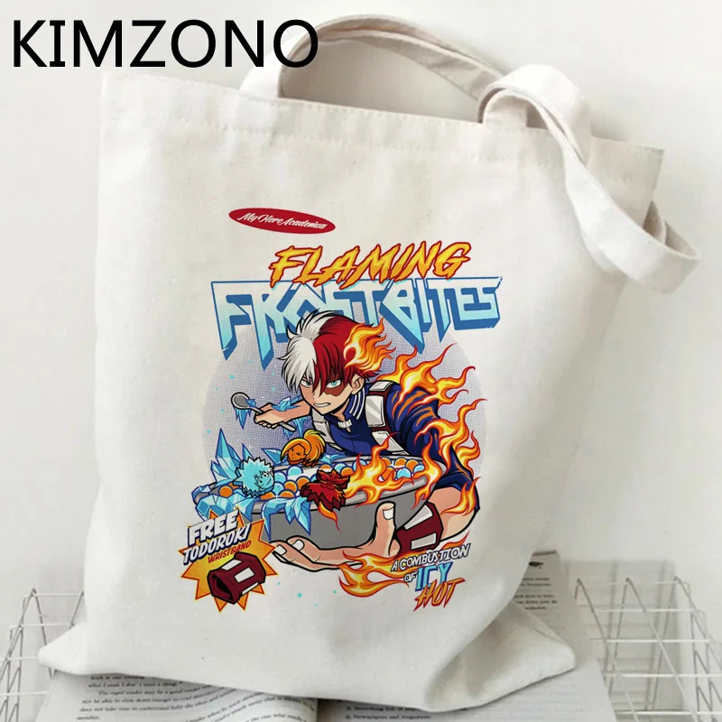 

Сумка для покупок My Hero моя геройская академия, многоразовая сумка-тоут для покупок, Экологичная продуктовая сумка, складные тканевые сумки ...