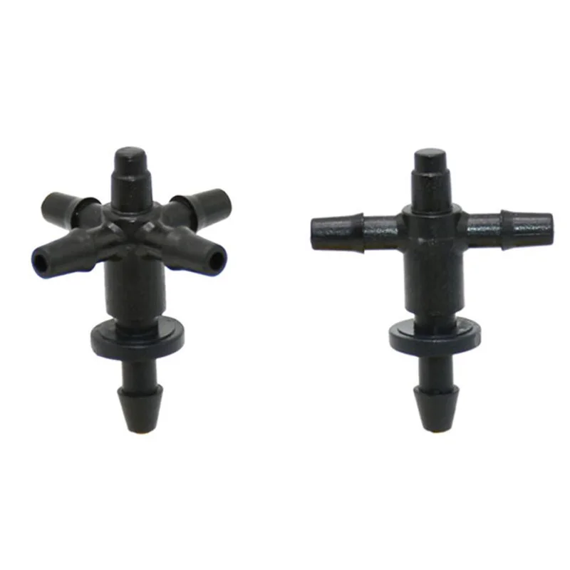 

Четырехсторонняя стрелка-капельница 1/8 дюйма, крестообразный соединитель, модель 3/5, система капельного орошения, садовые инструменты, адап...